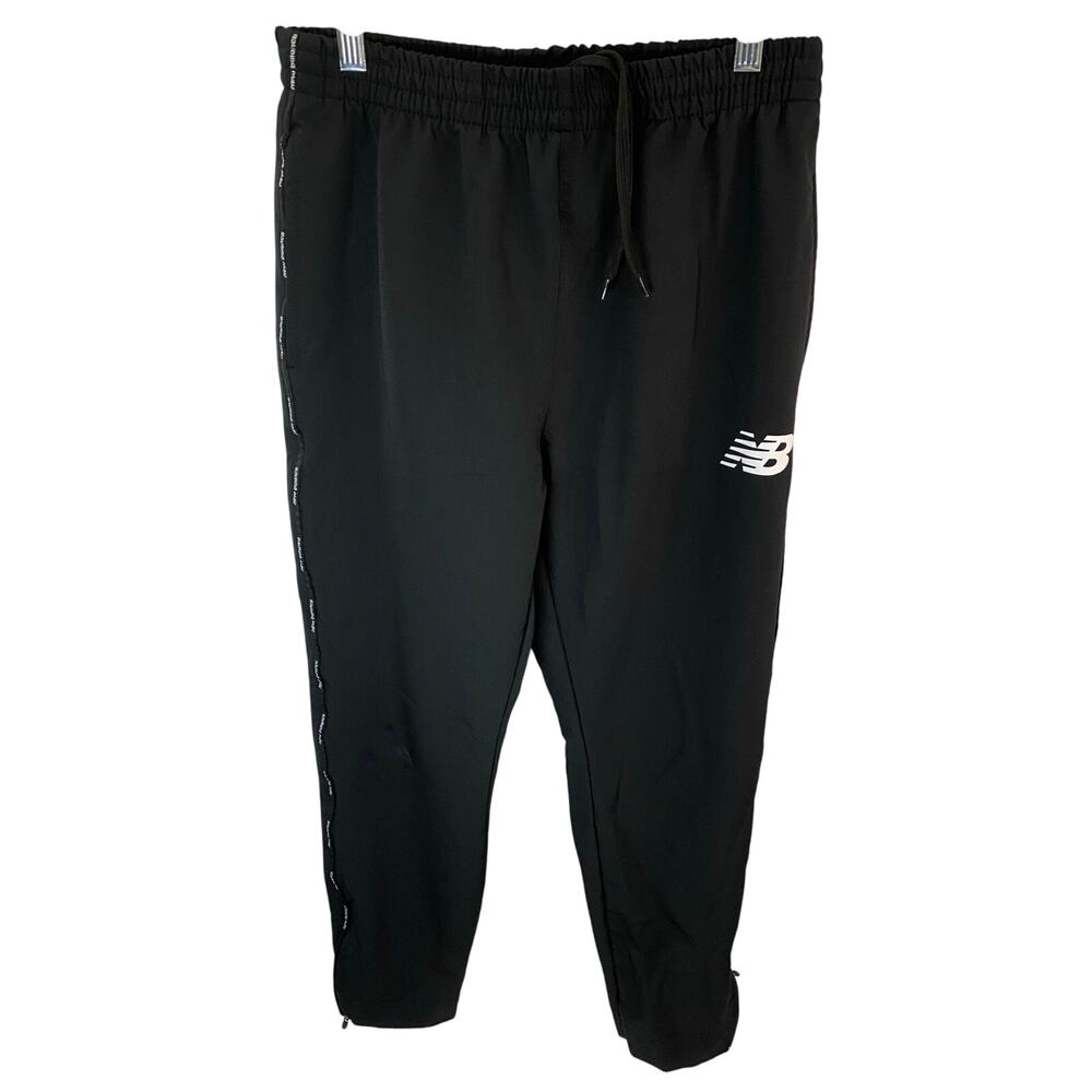 New Balance Dry Athletic Workout Running Pants Mens Sz M Medium Black